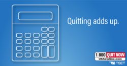 Quitting ads up calculator graphic