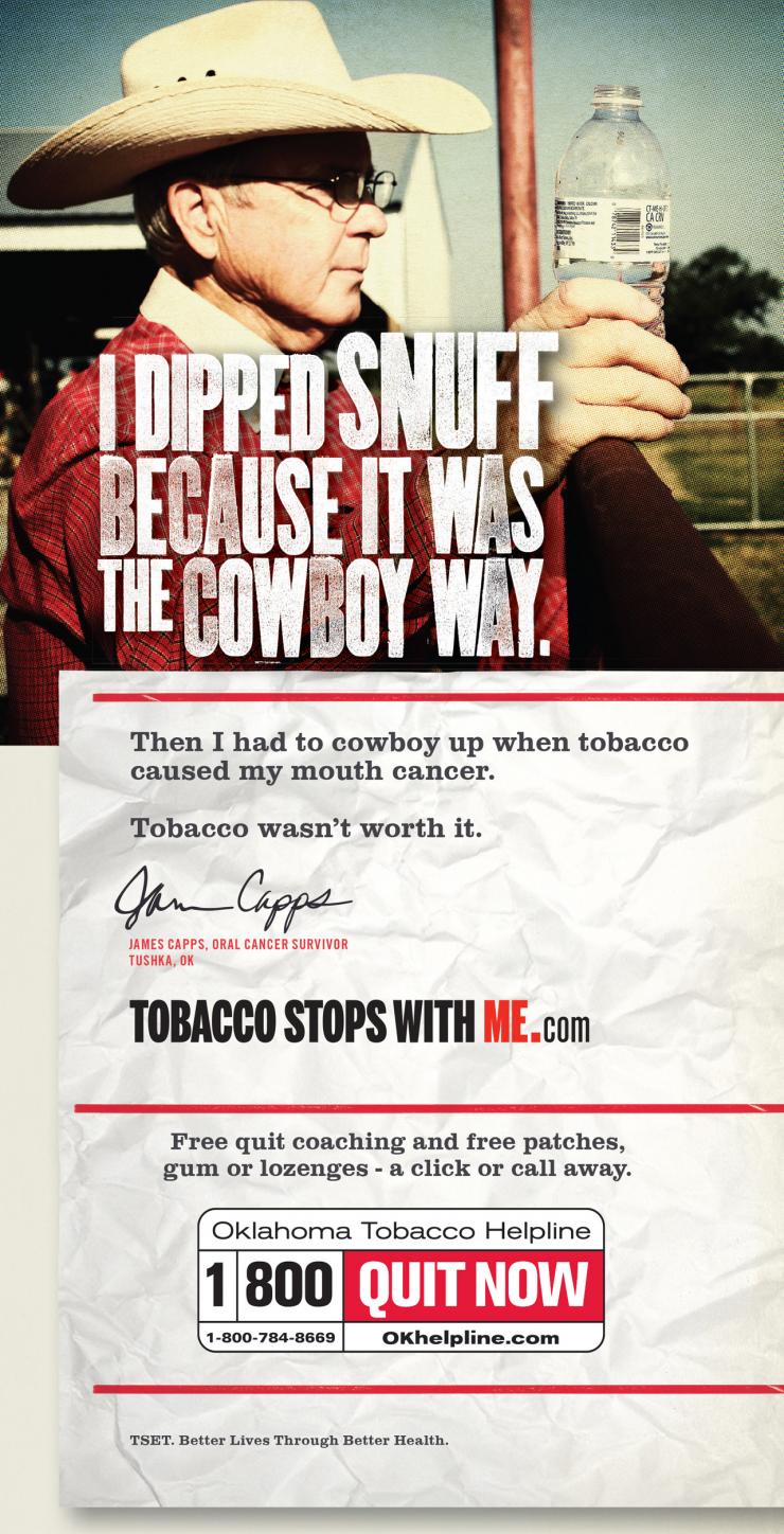 James Capps : I dipped snuff because it was the cowboy way.