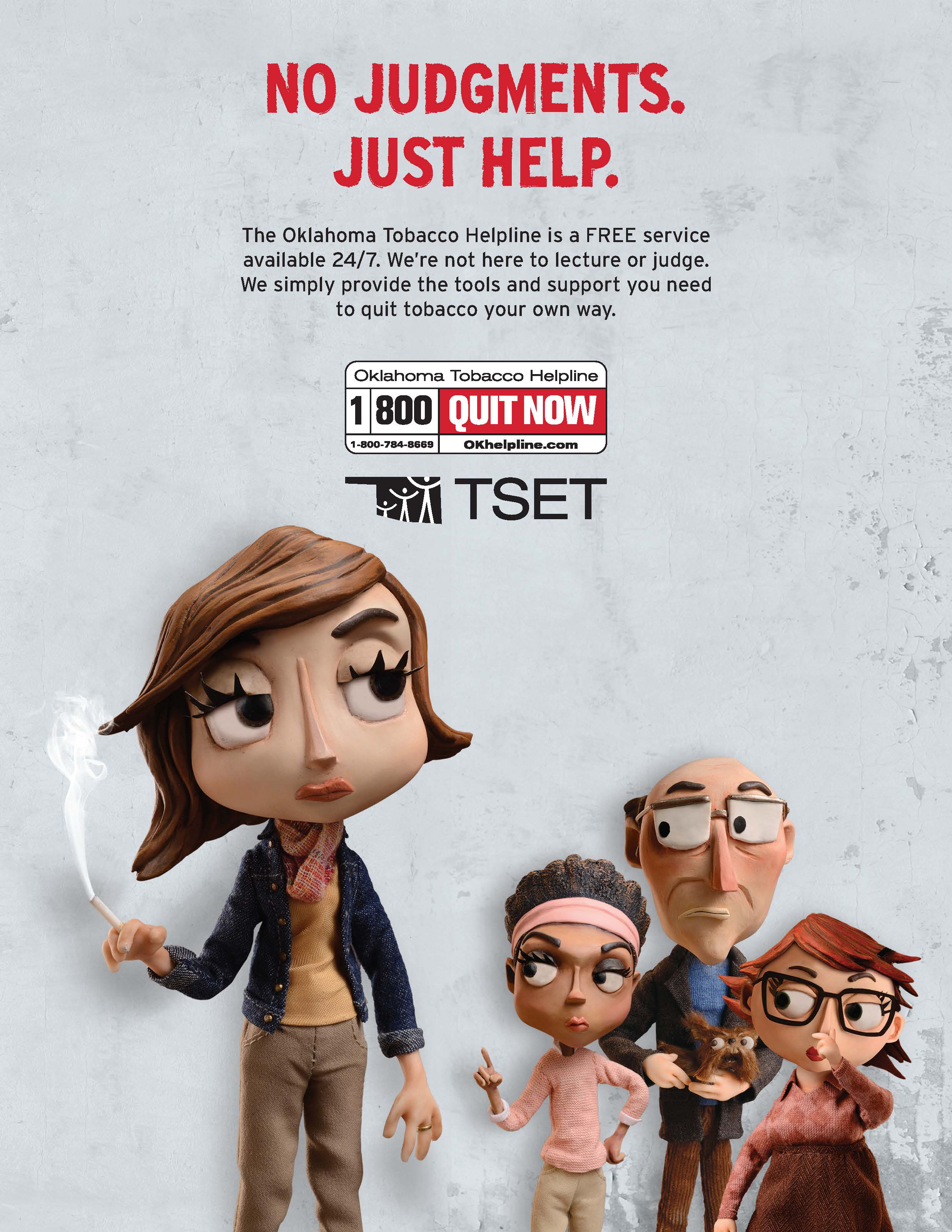 No judgments. Just help. poster