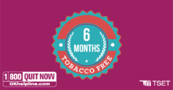 6 Months Tobacco Free Badge