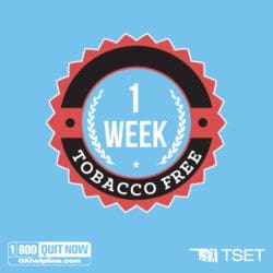 1 week tobacco free