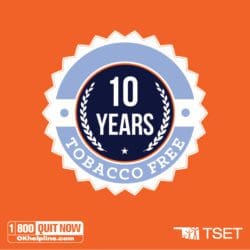 10 years tobacco free