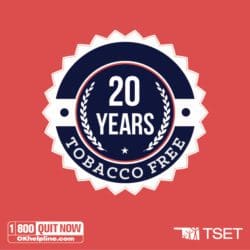20 years tobacco free