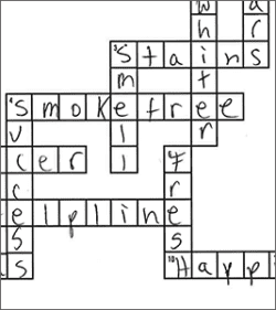 Crossword puzzles to help curb tobacco cravings