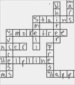 Crossword puzzles to help curb tobacco cravings