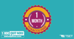 1 month tobacco free badge