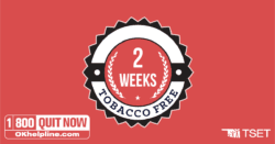 2 week tobacco free badge