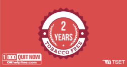 2 Years tobacco free badge