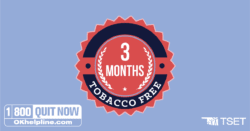 3 month tobacco free badge