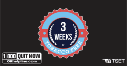3 week tobacco free badge