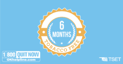 6 month tobacco free badge