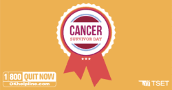 Cancer survivor day badge