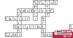 Oklahoma Tobacco Helpline crosswords game