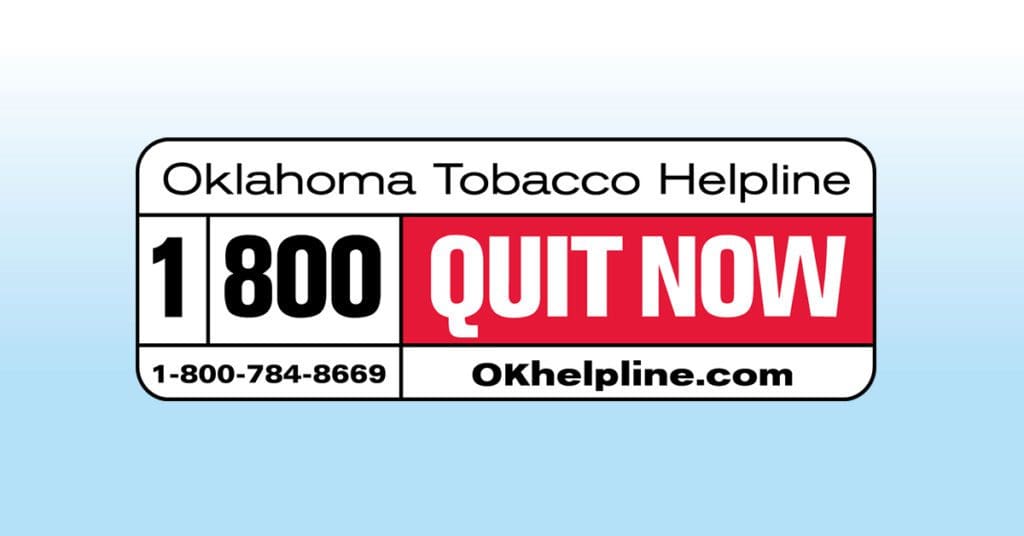 Oklahoma Smoking Rate Drops 1800QuitNow Oklahoma Tobacco Helpline