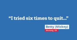 I tried six times to quit...