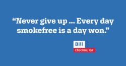 Never give up... Every day smokefree is a day won.