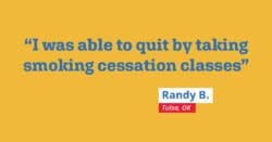 I was able to quit by taking smoking cessation classes