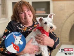 The story of quitting tobacco for her dog Dexter