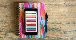 Colorful content journaling