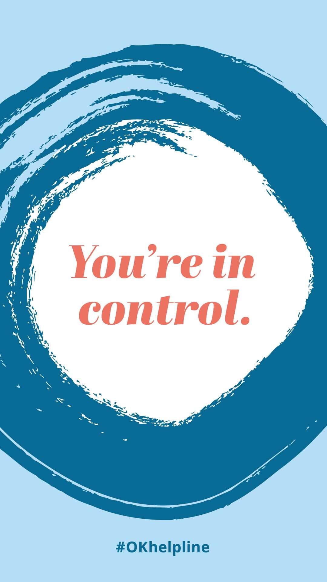 You're in control #okhelpline