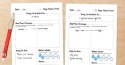 tobacco prevention craft templates