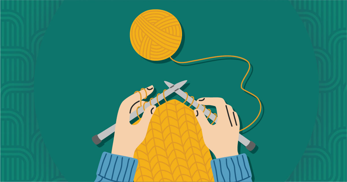 Knitting illustration